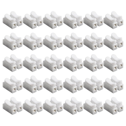 ya 16 10.20 baidi 30Pcs CH2 Spring Quick Wire-Connector Cable Clamp Term l Block LED Strip-Light