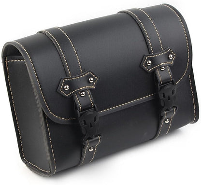 ya 11 9.14 baidiMotorcycle Universal Tool Bag PU Leather Side Storage Saddle Bag Luggage Pouch