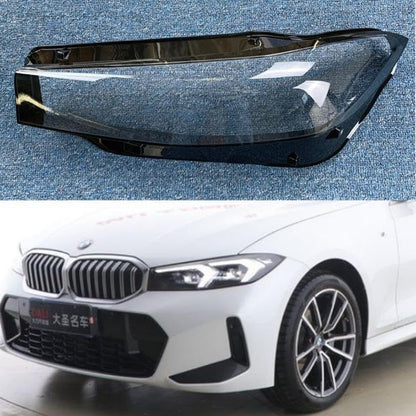 ya 4 8.14 2023-2024 for BMW 3 Series G20 G28 Replacement Left Headlight Lens Cover + Glue 