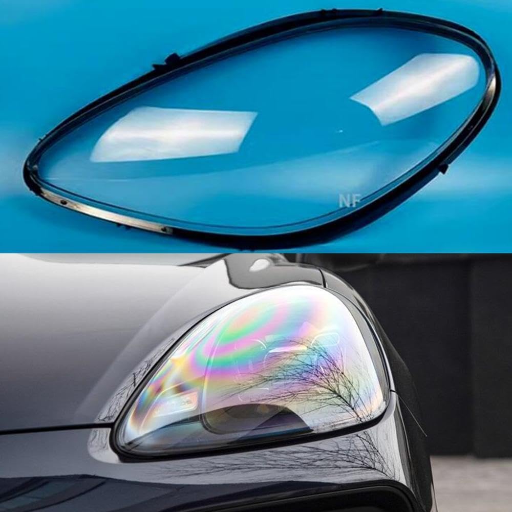 ya 4 8.14 for Porsche Macan 2019-2022 2023 Left Driver Headlight Transparent Lens Housing Protective Cover 