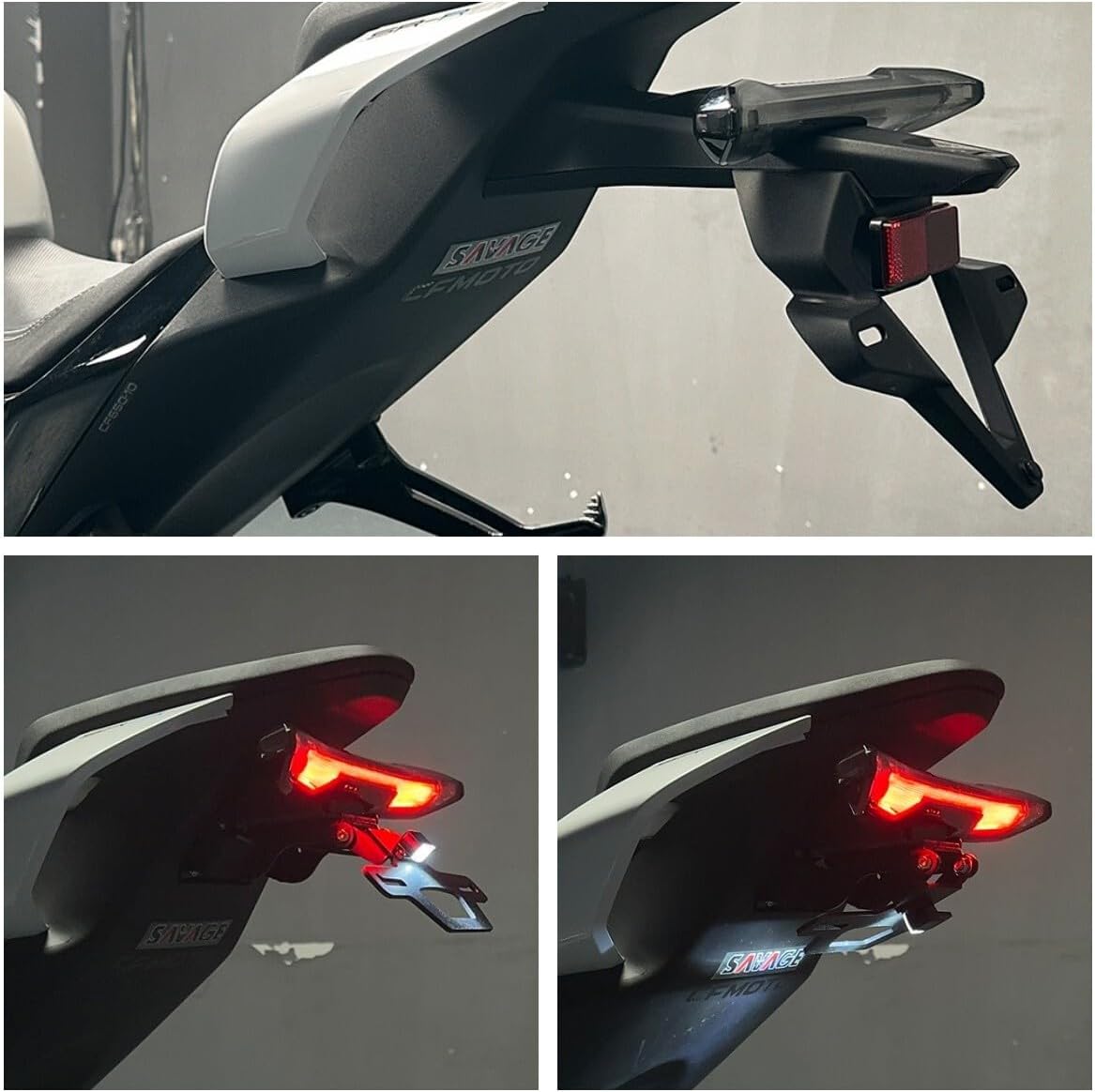 ya 13 9.15 baidi CFMOTO 675SS 675SR 675SR-R 675NK Foldable Fender Tail Tidy Eliminator License
