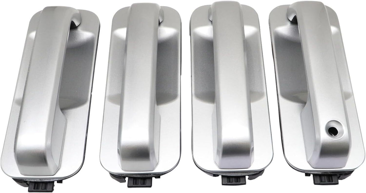 ya 10 9.16 baidi for Ford F150 2015-2020 Ingot Silver Door Handles Front & Rear 4 Pcs