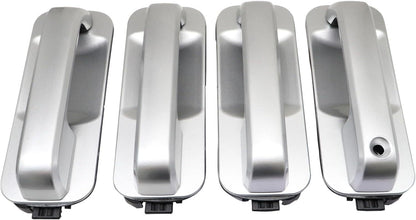 ya 10 9.16 baidi for Ford F150 2015-2020 Ingot Silver Door Handles Front & Rear 4 Pcs