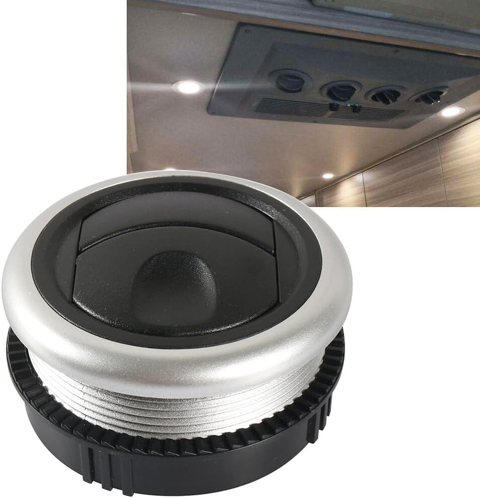 ya 4 8.24 baidi Round Rotating Air Conditioning Air Vent Ventilation Outlet Fit RV Boat Bus Car