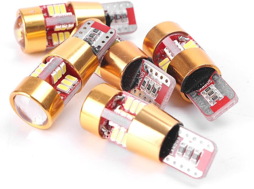 ya 7 8.24 baidi 10x LED anti-collision error, no car side wedge bulb, white 5W T10 3014 27SMD