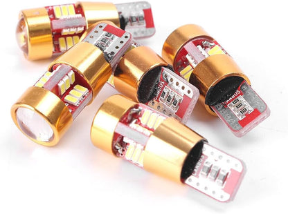 ya 7 8.24 baidi 10x LED anti-collision error, no car side wedge bulb, white 5W T10 3014 27SMD