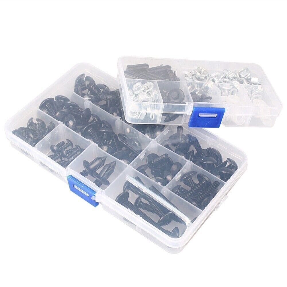 ya 9 10.24 Motorcycle Fairings Bolts Kits Fastener Clips Screw Spring Nuts Fit Sport B