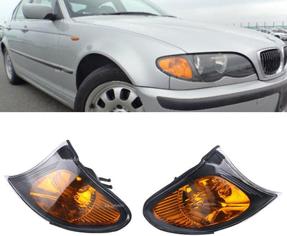 ya 6 8.24 baidi 2x Amber Yellow Park Signal Corner Light for BMW 3 Series E46 02-05 Sedan Wagon
