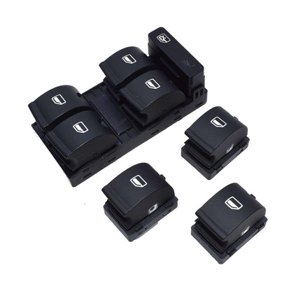 ya 4 8.8.2 4-Piece Master Passenger Power Window Switch Panel Set for Audi A4 2002-2008 