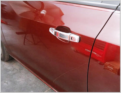 ya 2 8.15 Chrome Door Handle Cover 4 Door S.Steel for Vauxhall for Opel for Corsa D-E 2006 to 2018