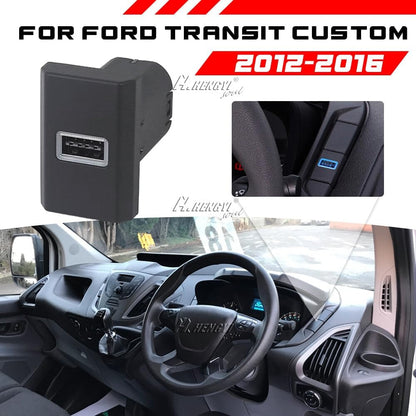 ya 13 9.15 baidi Convert USB-A QC 36W Port Socket For for Ford Transit Custom 2012-2017 Pre-facelift