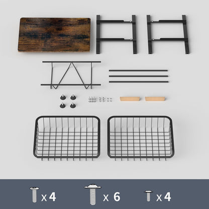 ya 26 10.21 baidi Fruit Stora Basket with Tabletop Organizer, Stora Boxes and Organizers