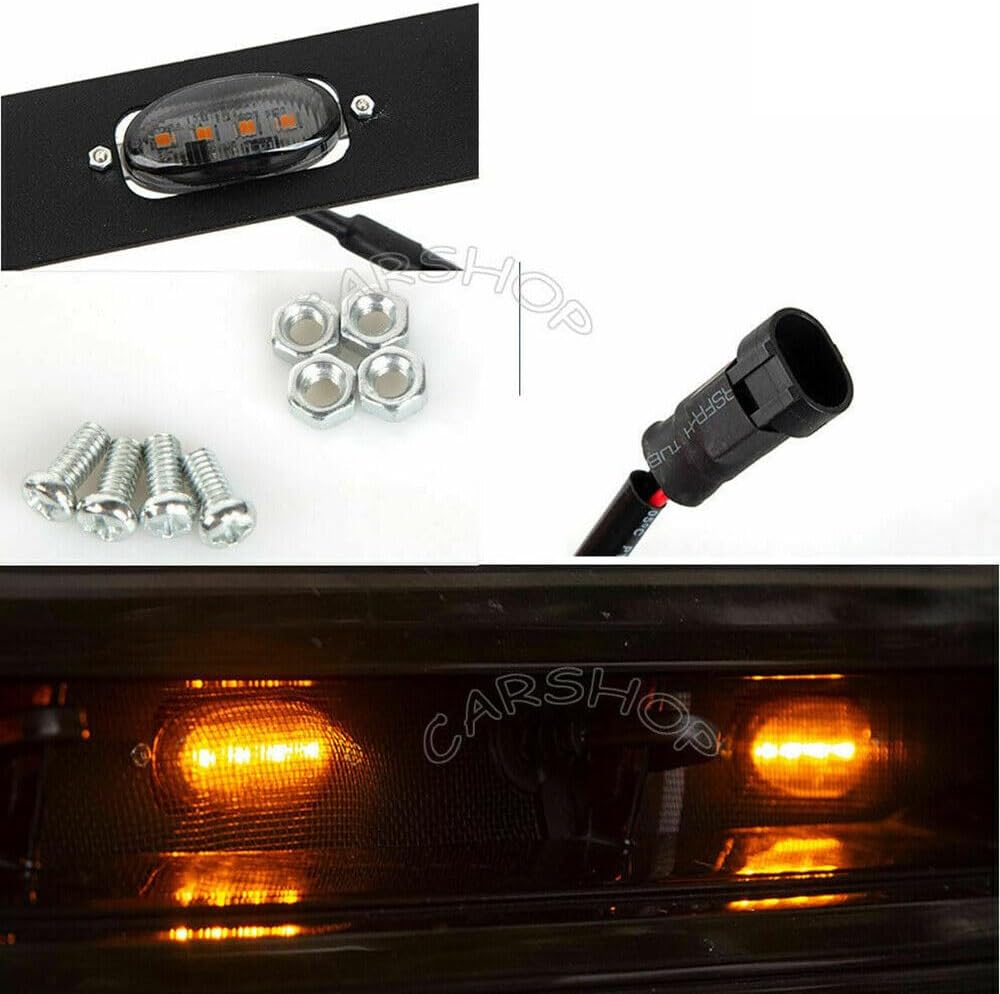 ya 7 8.24 baidi LED Front Grille Light Bar Belt Lamp Refit for Toyota for Land Cruiser LC200 2016-21