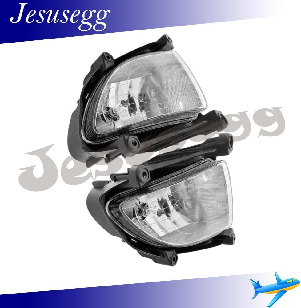 ya 9 10.24 Pair Fog Light Right+Left Side Clear Lens for Kia Sportage 2006 2007 2008
