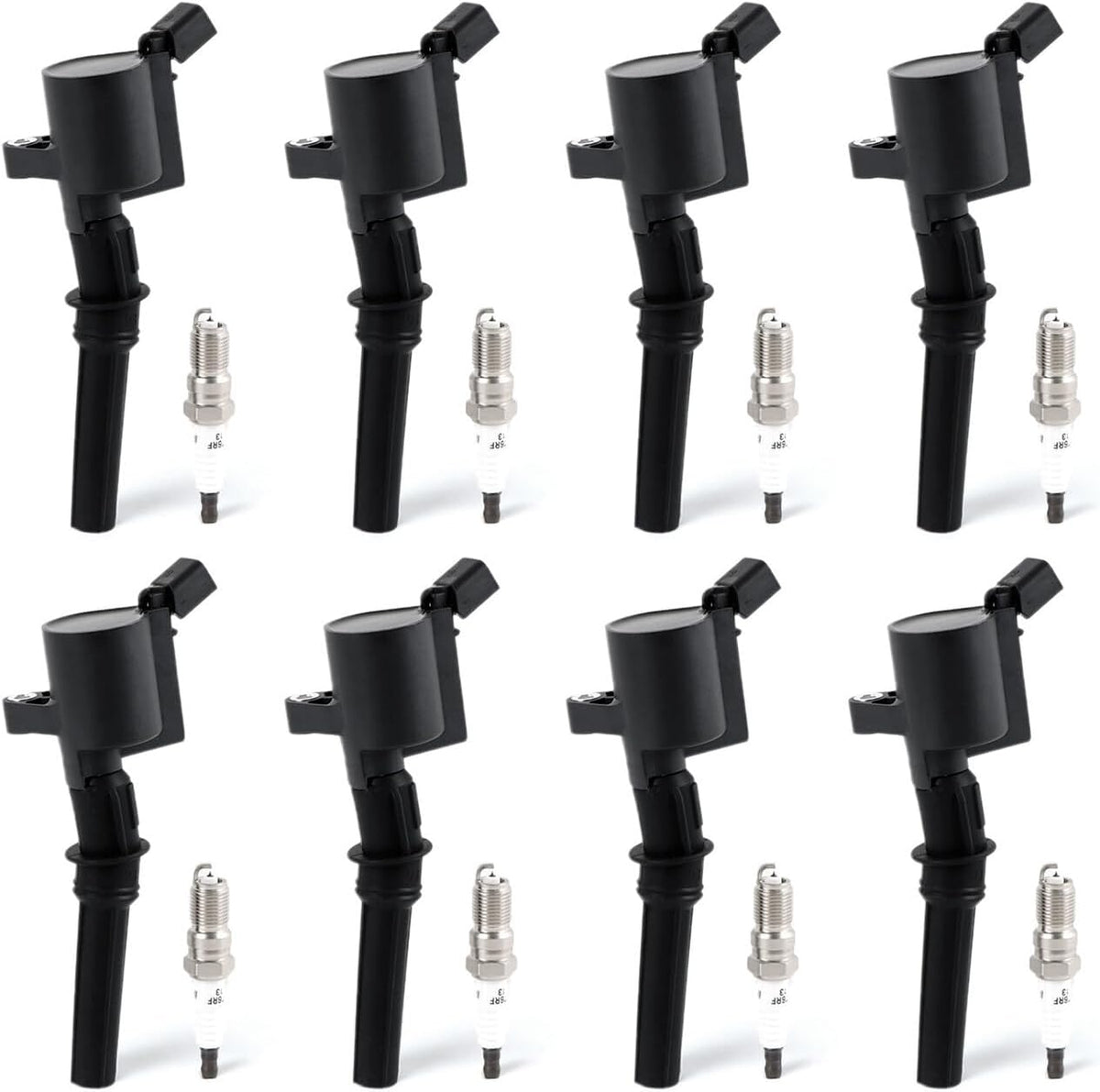 ya 9 10.24 8x Ignition Coils FD503 Iridium Spark Plugs SP479 for Ford F150 E150 4.6L 5.4L