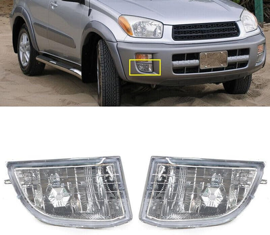 ya 12 10.31 Pair Front Bumper Fog Lamp Driving Lamp without bulb for Toyota Rav 4 2001-2003