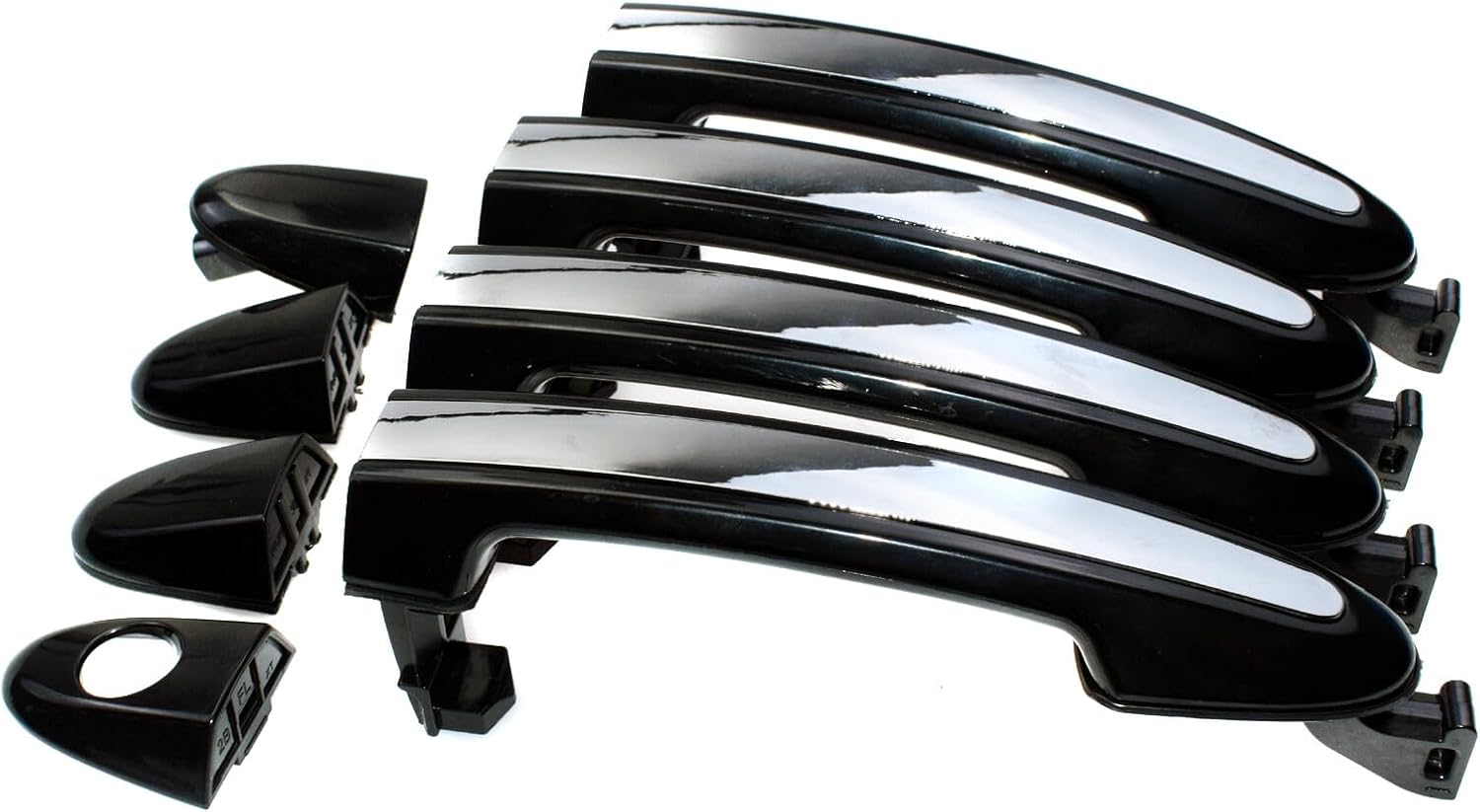 ya 2 8.15 Exterior Door Handle 4-Piece Set for 2007-2012 for Hyundai Santa Fe 