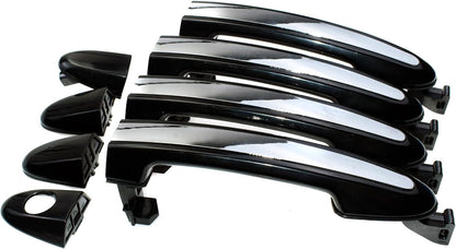 ya 2 8.15 Exterior Door Handle 4-Piece Set for 2007-2012 for Hyundai Santa Fe 