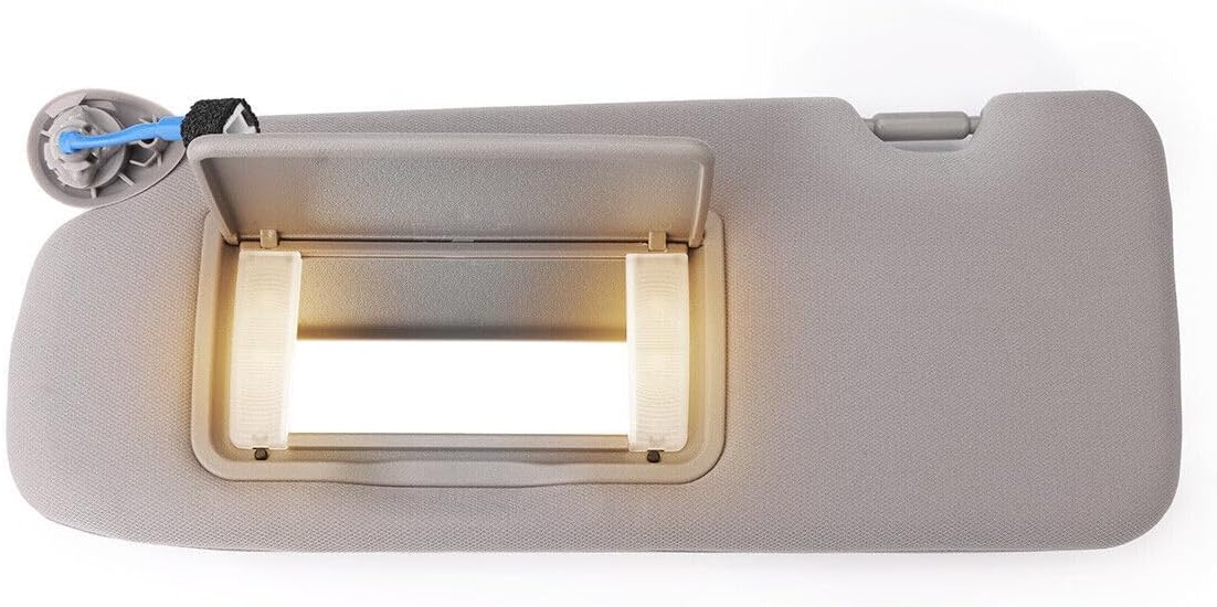ya 11 9.14 baidiGray Sun Visor for Honda CR-V Interior W/Mirror Light Left Side 83280-TLY-H11ZB