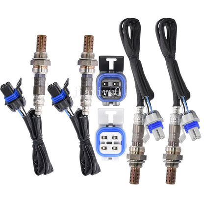 ya 4 8.8 4-Pack Oxygen O2 Sensor for 04-07 for GMC Savana 2500 Savana 3500 4.8L 6.0L Front + Rear 