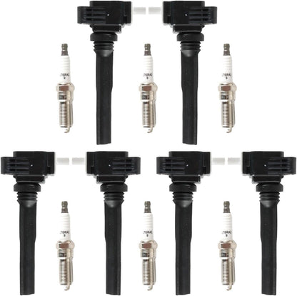 ya 9 10.24 6* Ignition Coils+6* Iridium Spark Plug for Ford F150 UF826+94372 vastvehicle