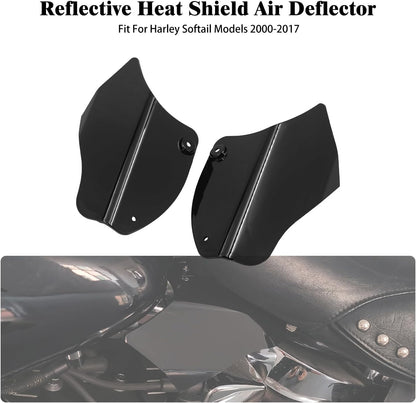 ya 7 8.24 baidi ABS Reflective Saddle Heat Shield Air Deflector for Harley Softail Fay Boy 00-16