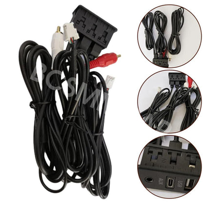 ya 6 8.24 baidi 4 Pin 6 Pin to Type C for Audi o Cable USB Car Navigation AUX Adapter Panel Extension