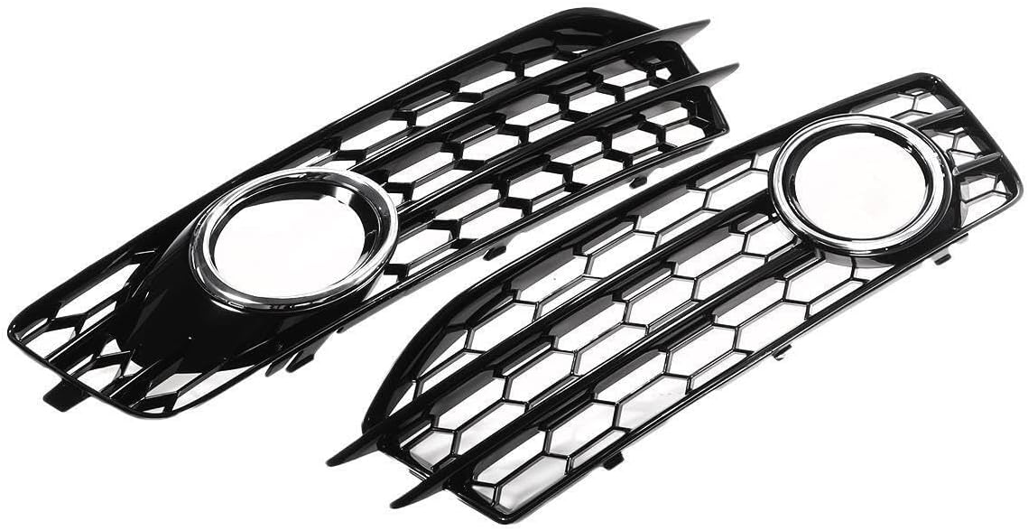 ya 4 8.10 Left Right Front Fog Light Lamp Grille Honeycomb for Audi A3 8P S Line 2009-2012