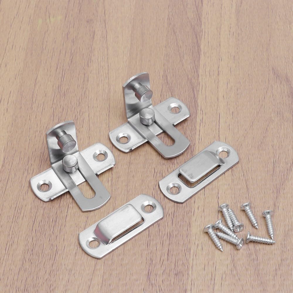 ya 26 10.21 baidi 2 PCS Door Buckle Lock Hardware Bolt Slide Locks for Doors Safety