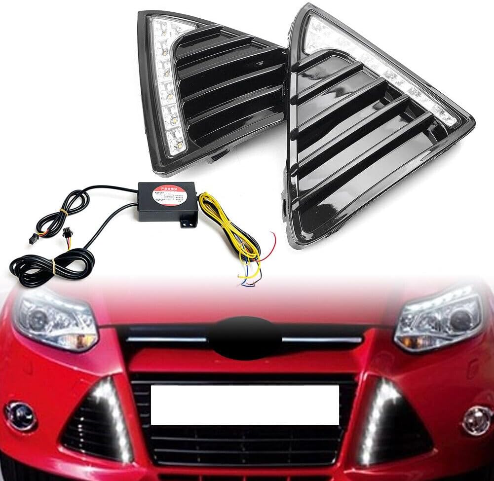 ya 13 9.15 baidi 2 daytime running lights DRL with turn signal for Ford Focus 2012-2014