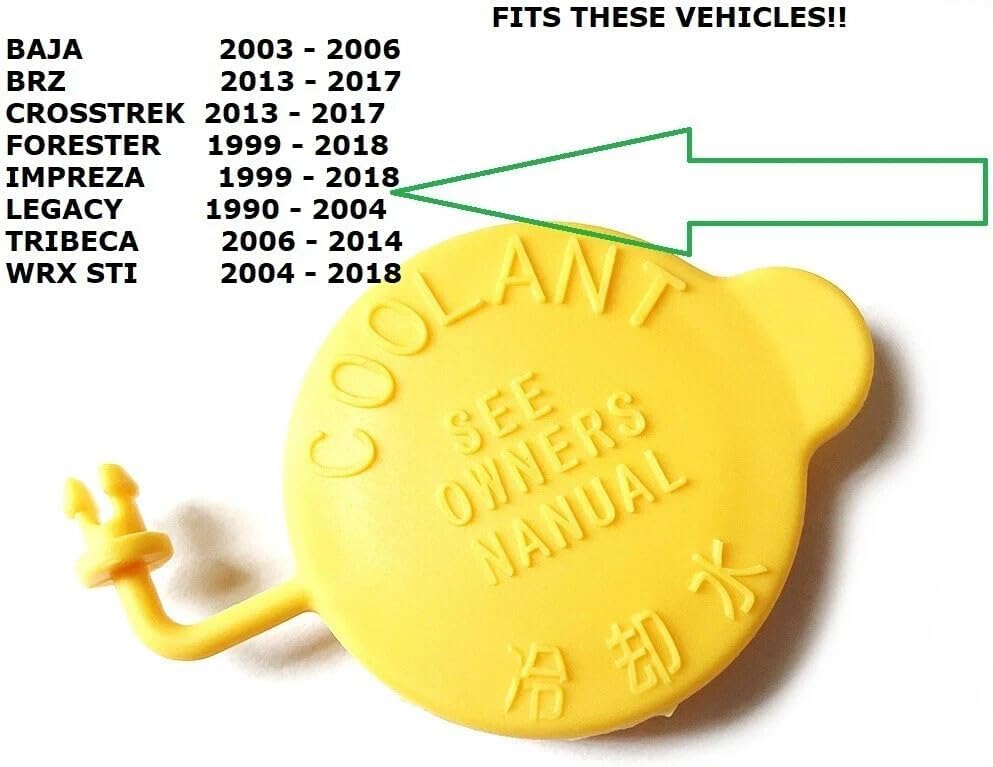 ya 5 8.24 baidi OE for Subaru 99-22 ENGINE COOLANT TANK RESERVOIR PLASTIC CAP 45153AA000