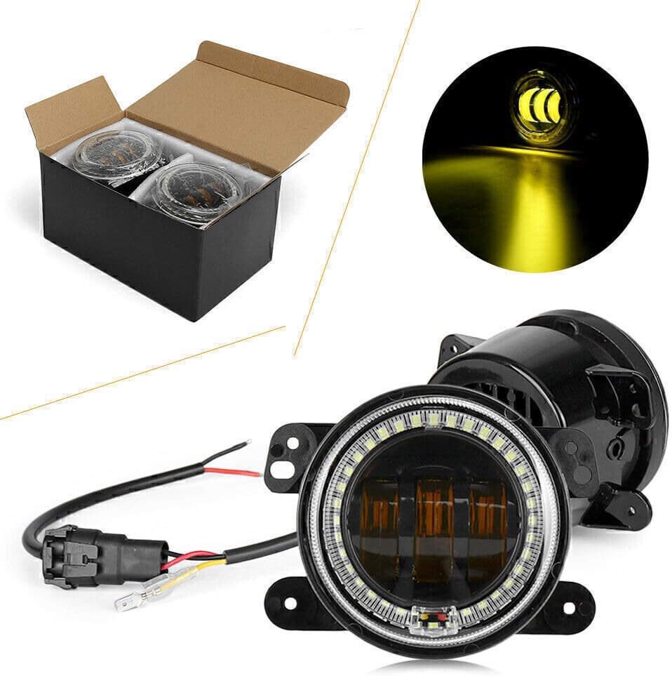 ya 4 8.8 4 30W LED Front Fog Light for 07-14 for Jeep Wrangler Unlimited JK 4-Door