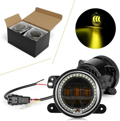 ya 4 8.8 4 30W LED Front Fog Light for 07-14 for Jeep Wrangler Unlimited JK 4-Door