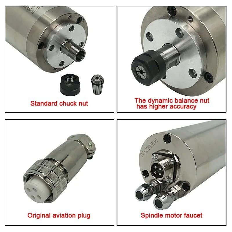 ya 15 10.19 baidi 1.5kw CNC Water Cooled Spindle Motor 4 Bearings CNC Motor Spindle CNC Machine
