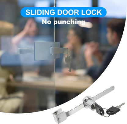 ya 26 10.21 baidi Glass Cabinet Lock, 2Pcs Keyed Different Single Swing Showcase Locks, Silver-2