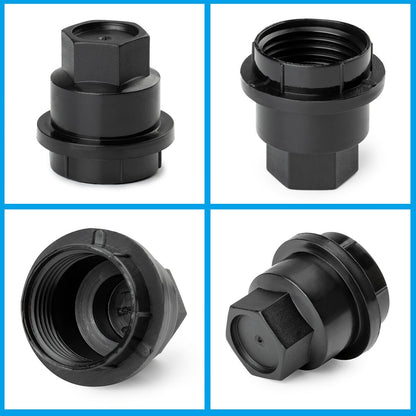 ya 5 8.10 5X NEW Black Lug Nut Covers Caps for Chevrolet S10 Blazer 91-94 for GMC Jimmy 92-01