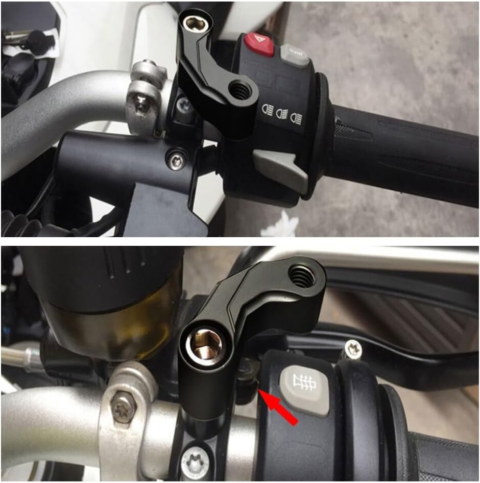 ya 9 10.24 Motorcycle Mirrors Riser Extension Brackets Adapter for BMW R1200GS LC R120