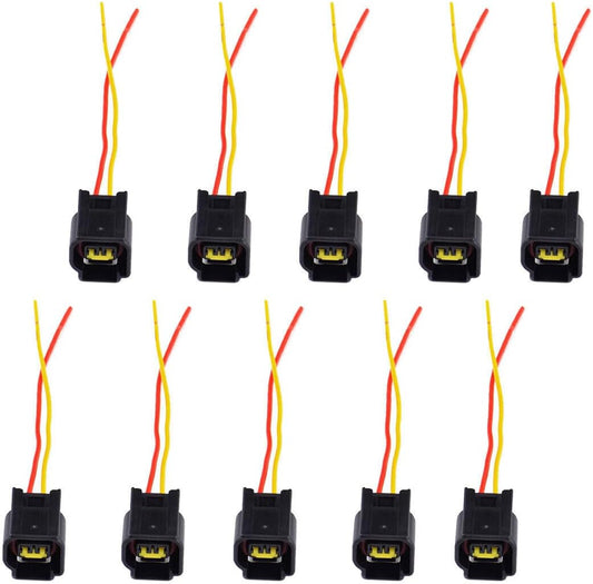 ya 4 8.14 10 Piece Ignition Coil Connector Modular Kit for 1991-11 for Ford Focus Mustang Edge 