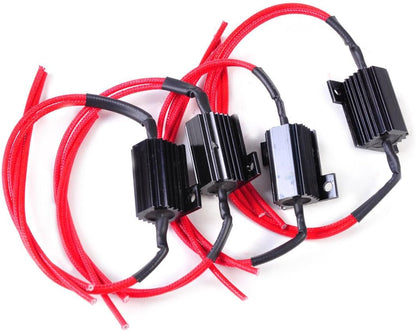 ya 4 8.14 4x LED Bulbs Load Resistor Corrector Turn Signal Light Park Indicator Flasher 