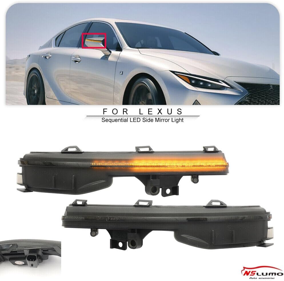 ya 7 8.24 baidi Suitable for Lexus ES250 IS300 LC500 RC350 Sequential LED Side Mirror Turn Signal Light 