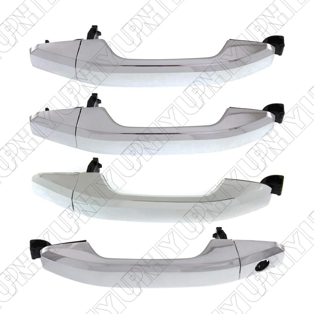 ya 9 10.24 for Chevrolet Silverado 1500 2014-2018 Car Set of 4 Chrome Exterior Door Handle