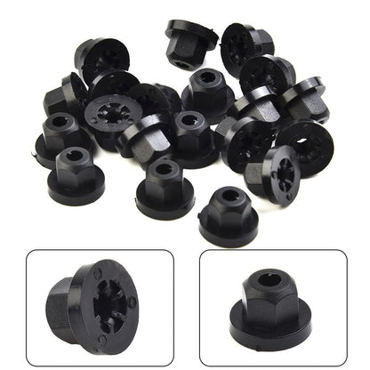 ya 13 9.15 baidi 20pcs Plastic Nut with Ring for for BMW E36 E39 E46 E60 E61 E65 E90 E91 X3 New