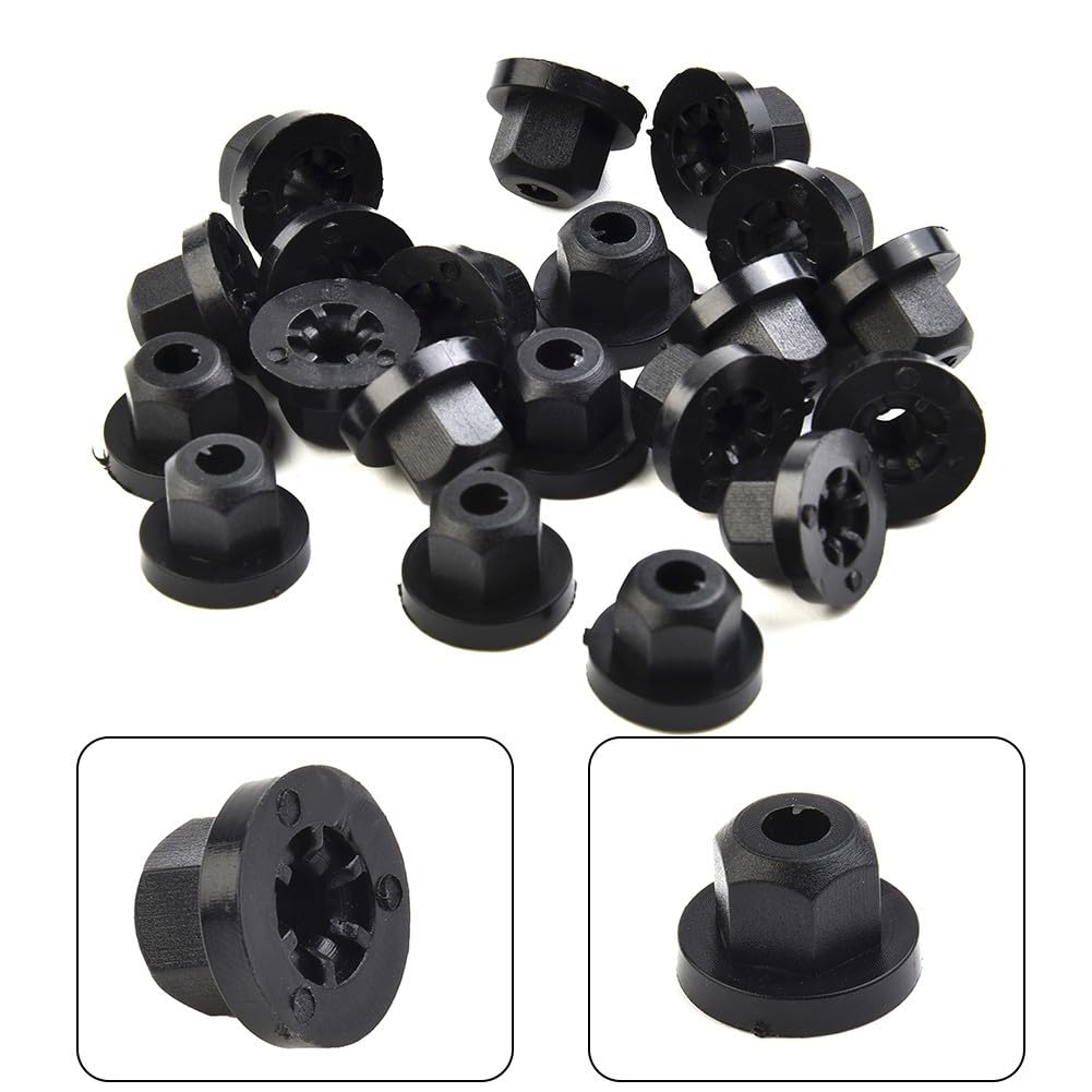 ya 13 9.15 baidi Nylon Plastic Nut W/Ring 20PCS for E36 E39 E46 E60 E61 E65 E90 E91 X3