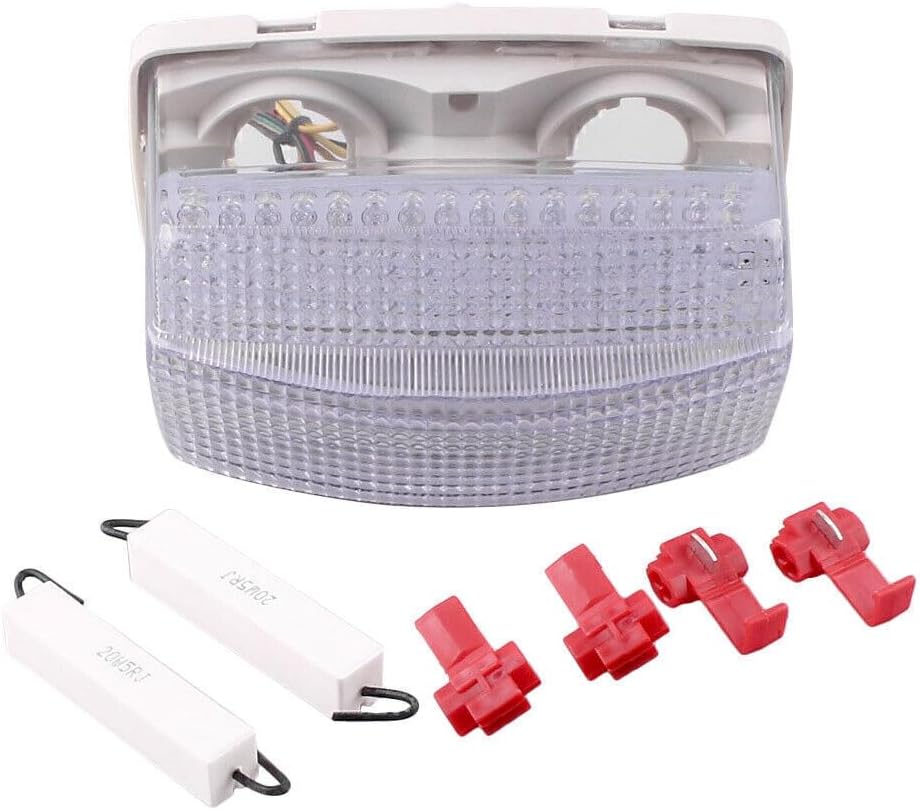 ya 4 8.8.2 Clear Rear Tail Light Turn Signals Lamp for Yamaha FZR1000 1991-1995