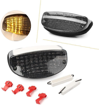 ya 5 8.24 baidi LED Tail Light Turn Signal Lamp fit for Honda CBR 1100XX 1997-1998 Smoke