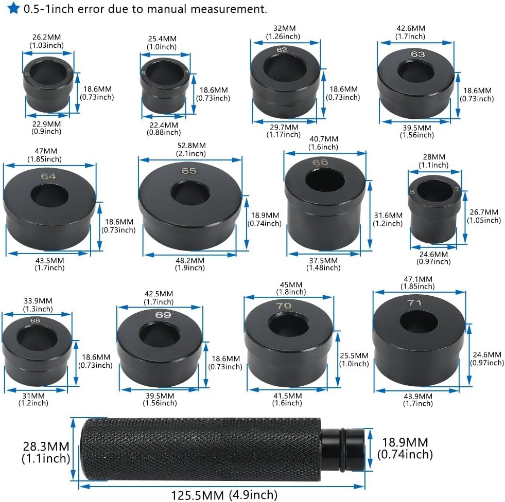ya 10 9.16 baidi T-0220-700R4 Bushing Driver Kit/Tool for GM 700-R4 4L60 4L60E 4L65E Transmission