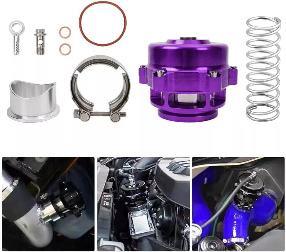 ya 4 8.24 baidi Purple Universal 50mm 35PSI Car Turbo Turbofor Charger Turbo Blow Off Valve Aluminum