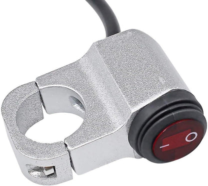 ya 4 8.14 7/8 ATV Handlebar Light Switch 12V Waterproof Handlebar Headlight On-Off Switch