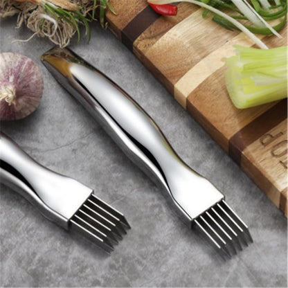 ya 14 9.20 baidi Home Stainless Steel Spring Onion Cutter Grater Vegetable Kitchen Gadgets Tool-1