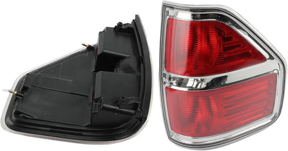 ya 4 8.14 Fit For 2009-2014 for Ford F150 F-150 Pickup Rear Tail Lights Left+Right Brake Lamps